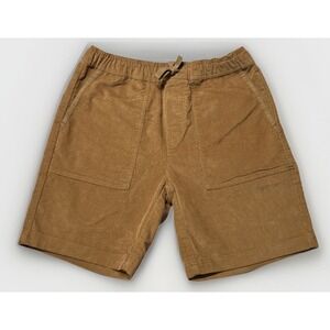 Mens Toad & Co Pull On Corduroy Chino Shorts Organic Cotton Drawstring‎ Small
